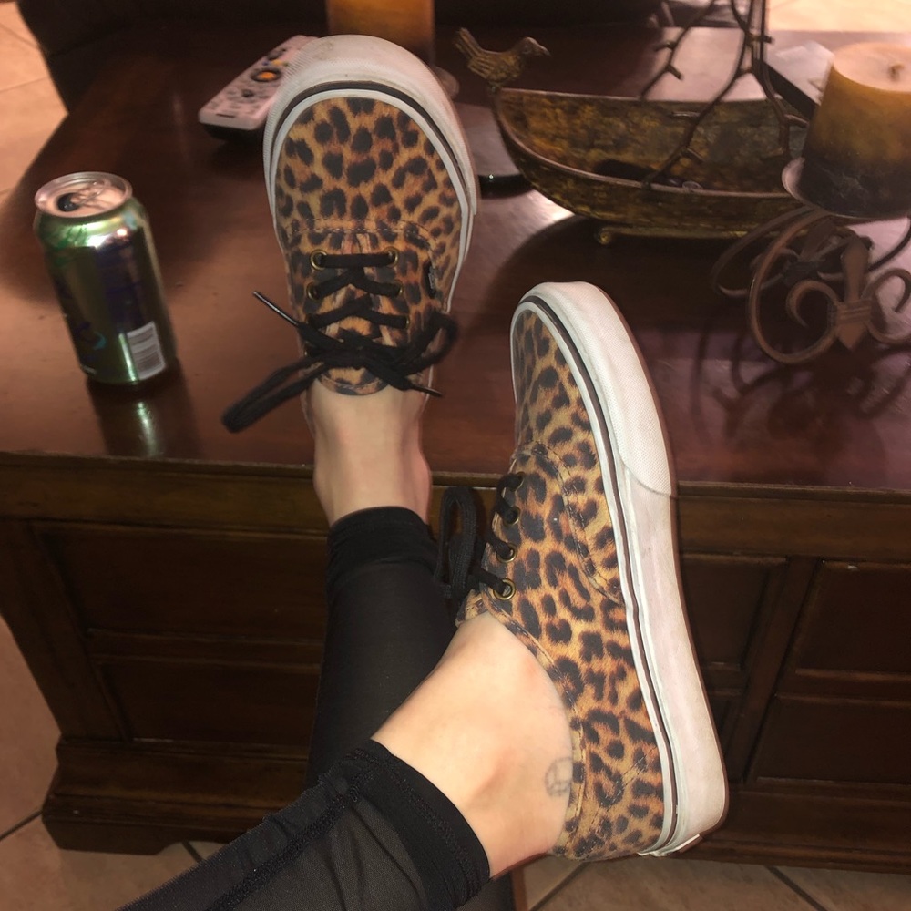 Cheetah print vans